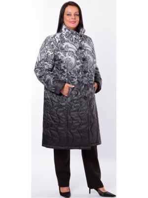 Prošívaný kabát na knoflíky nebo zip